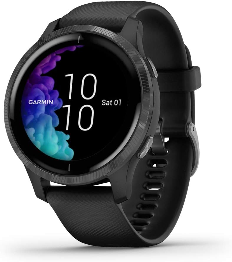 Garmin Smartwatch Venu 43mm Silicone Band, tela com toque brilhante
